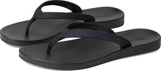 Olukai Uiki Womens Sandals Lava Rock/Lava Rock : 11 B - Medium, Synthetic