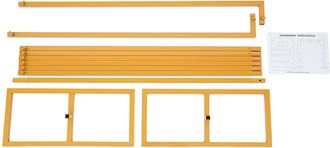 OEM Arco De Boda, Altura Regulable, Estructura Met&aacute;lica, Amarillo, Xl