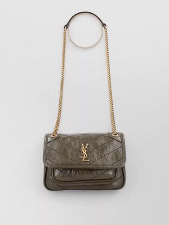Saint Laurent niki mini leather clutch bag