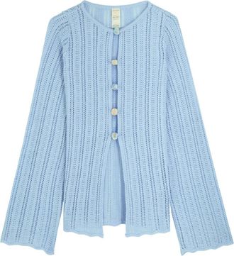 Baobab Cardigan in maglia con bottoni - Blu