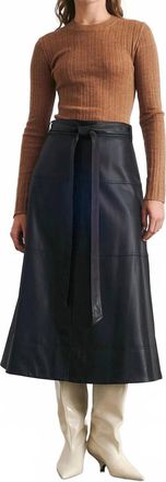 Tanya Taylor Hudley Midi Skirt In Black