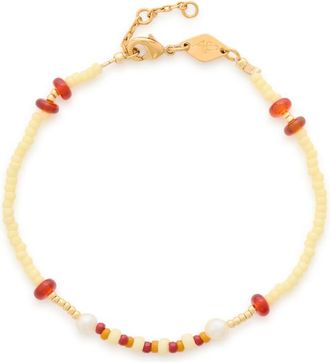 Anni Lu Anni LU Dizzy Moon 18kt Gold-plated Beaded Bracelet - Multicoloured - One Size