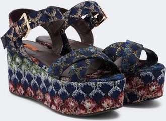 Missoni Sandalias con plataforma Julia de lam&eacute;