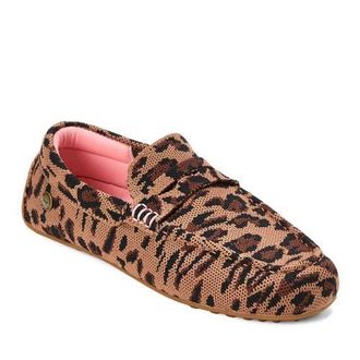 Dearfoams Hazel Sport Knit Driving Loafer in Leopard at Nordstrom, Size 11