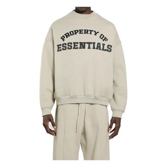Fear of God Sweatshirts, male, Beige, Size: 2XL Property Lounge Crewneck Sweatshirt