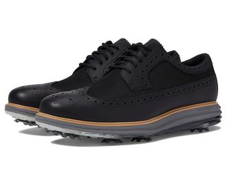 Cole Haan Originalgrand Tour Golf Waterproof Mens Shoes Black/Natural/Quiet Shade : 10.5 D - Medium, Synthetic