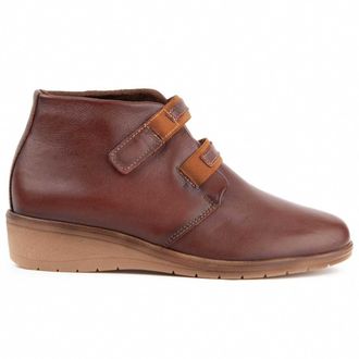 Purapiel Akilav 104908 Womens Leather Wedge Ankle Boot, brown, 8.5 UK