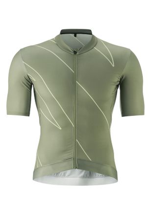 Gonso Radtrikot GONSO Road Jersey Print M, Herren, Gr. M, gr&uuml;n (schilfgr&uuml;n), 86% Polyester, 14% Elasthan, Rundhals, Trikots Radtrikot, Herren Fahrradtrikot 