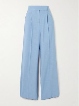 Veronica Beard Pantaloni A Gamba Larga Con Pinces Marbeau - Blu