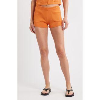 Mango Knit Pull-On Shorts in Orange at Nordstrom Rack, Size Medium