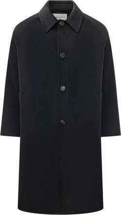 Amaranto Enkelrij broek - Heren - Mantel - Blauw - S - Wol - Jassen