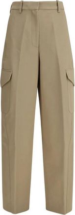 Givenchy Cargo Broek met Eigentijds Ontwerp - Dames - Broeken - Beige - 2XS - Katoen - Broeken