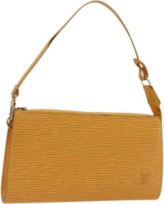 Louis Vuitton Pre-owned Shoulder Bags, female, Yellow, Size: ONE SIZE Pre-owned Vintage Pouch