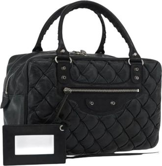 Balenciaga Pre-owned Handbags, female, Black, Size: ONE SIZE Pre-owned Vintage Hand Bag