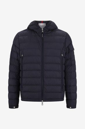 Moncler Kapuzendaunenjacke aus mattem Nylon Galion
