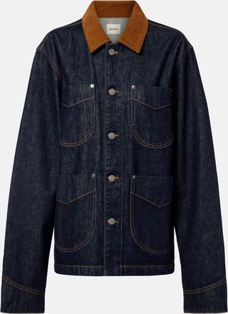 Khaite Chaqueta Wyatt de denim con pana