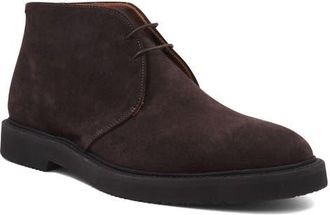Aquatalia Golliard Water Resistant Chukka Boot in Dark Brown Suede at Nordstrom, Size 7.5