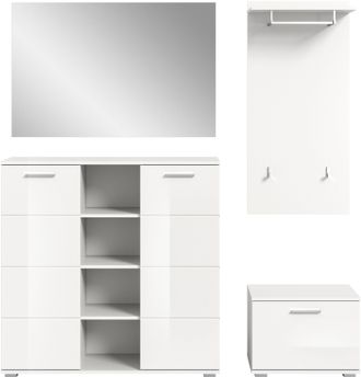 Inosign Garderoben-Set »Valge, Breite 165 cm, 4-teiliges Set, bestehend aus:« 4 Stk. tlg