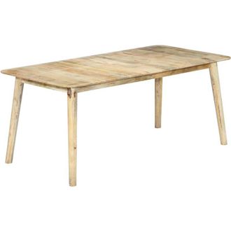 vidaXL Vidaxl - Mesa De Comedor De Madera Maciza De Mango 180x90x76 Cm
