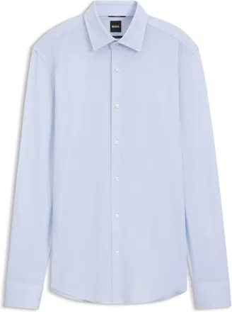 BOSS Slim-fit business shirt in stretch jersey