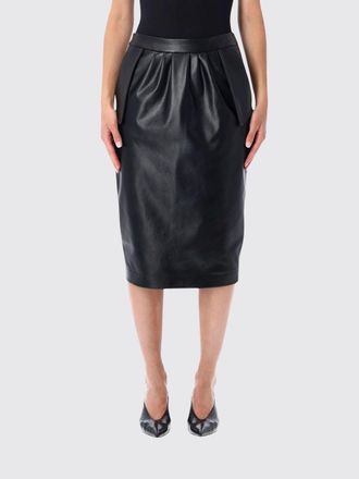 Stella McCartney Gonna a tubino midi in pelle sintetica liscia a vita alta