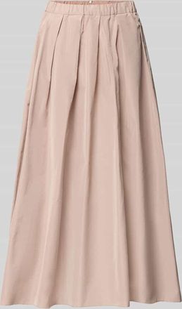 Max Mara Midi-Rock mit Baumwoll-Anteil Modell CURVATO in Altrosa, Größe 34