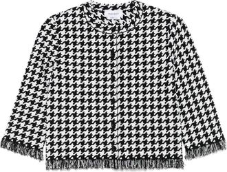 Alexander McQueen Giacca con motivo pied-de-poule - Nero