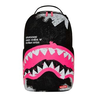 Sprayground Backpacks, male, Black, Size: ONE SIZE Hand-Painted Shark Central Backpack in Black
