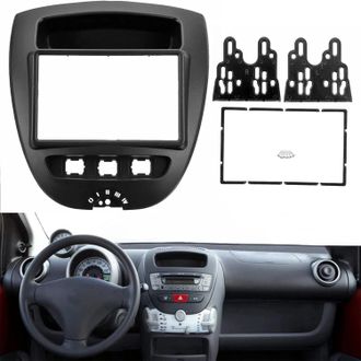 OEM Adaptador De Radio De Coche Doble Din Compatible Con Toyota Aygo, Citro&euml;n C1, Peugeot 107 (2005+)
