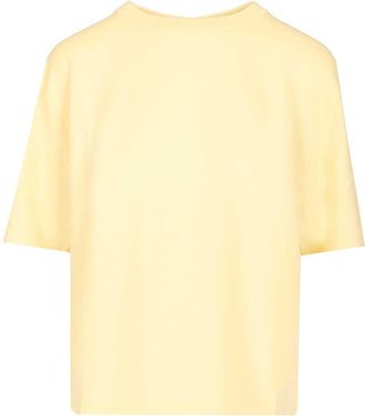 Lisa Yang Rubie T-Shirt Top Giallo-Donna