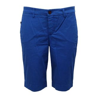 Fay Casual Shorts, female, Blue, Size: W28 Ntw8328492R Bermuda Pantalone Corto e Dyed Short