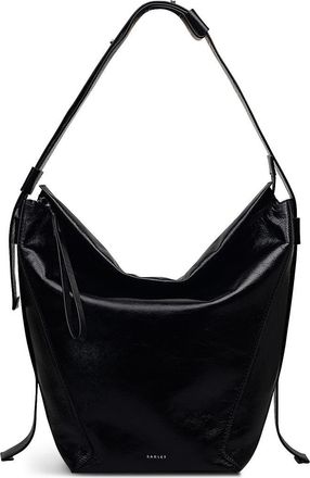 Radley London De Beauvoir - High Shine Large Ziptop Shoulder Bag in Black at Nordstrom