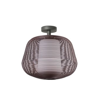 Faro Barcelona Nara S Sospensione Fissa Marrone Ruggine 1xe27