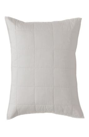 Pact Organic Quilted Sham 2-Pack in White at Nordstrom, Size Standard