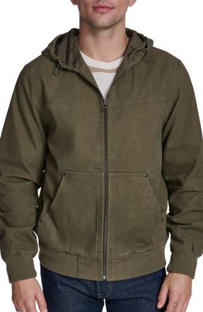 Levi's Lightweight Workwear Hooded Jacket in Olive Tree at Nordstrom, Size Xx-Large
