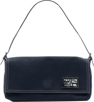 Fendi Pre-owned Fendi Canvas FF Marble Baguette Shoulder Bag Ladies Q25V2VQTQ111B1SS