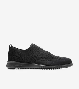 Cole Haan Mens 2.ZER&Oslash;GRAND Stitchlite Wingtip Oxford Shoes - Black Size 7.5