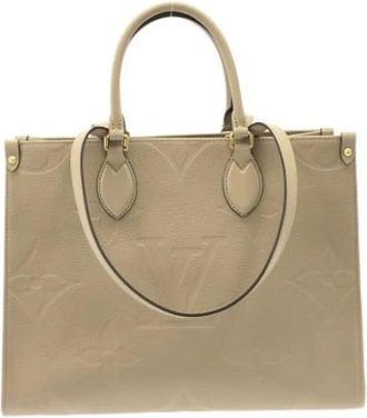 Louis Vuitton Pre-owned Monogram Empreinte Handbag - Dames - Vintage Handtas - Beige - ONE Size - Leer - Vintage