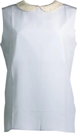 GANT Kleding - Dames - Tops zonder mouwen - Blauw - L - Tops