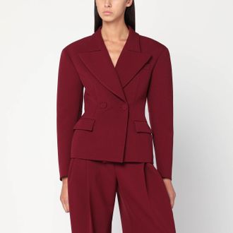 Andamane Burgundy Single Breasted Jacket