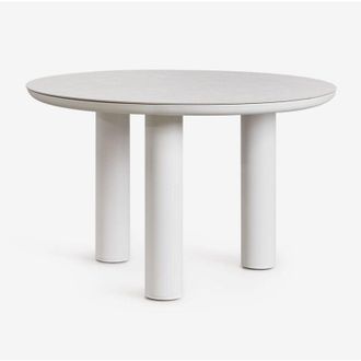 Sklum Sklum - Tavolo da giardino rotondo Arken &Oslash;120 cm in ceramica e alluminio