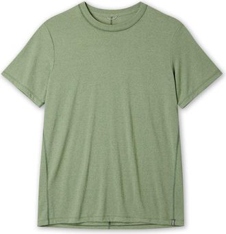 Stio | Mens Divide Tee Shirt Short Sleeve, Size Extra Small in Sage Flats Heather | Cotton