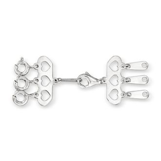 Ross-Simons Italian 14kt White Gold Layering Clasp
