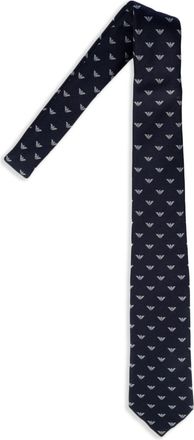 Emporio Armani Cravatta con stampa - Blu