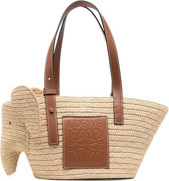 Loewe Borsa a spalla Elephant - Toni neutri