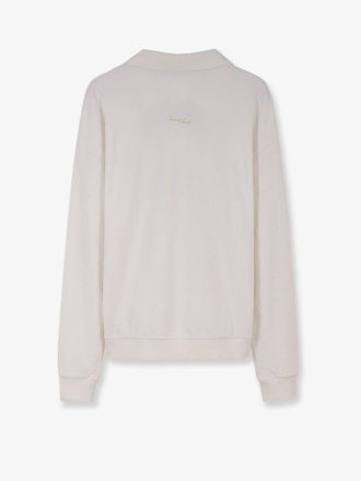 Dunst Logo-Patch Cotton Polo Shirt - White