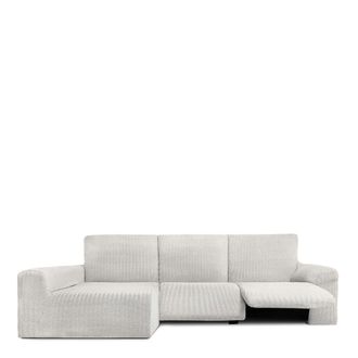 Eysa Funda de sof&aacute; chaise relax biel&aacute;stica izquierda crudo 250 - 360 cm