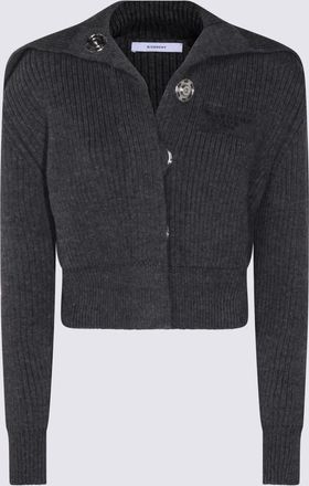 Givenchy Dark Grey Wool Knitwear
