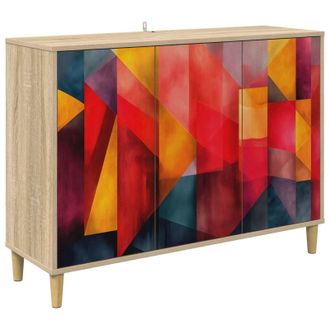 vidaXL Aparador Heesch Sonoma 102 X 33 X 75 Cm Madera De Ingenier&iacute;a Vidaxl