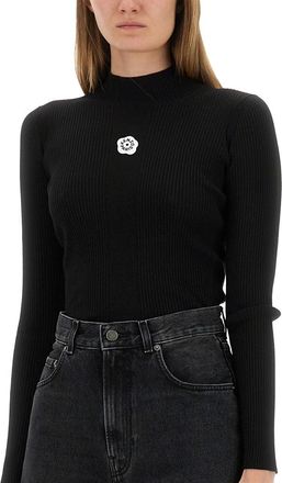Kenzo Boke Flower Embroidery Sweater - Black
